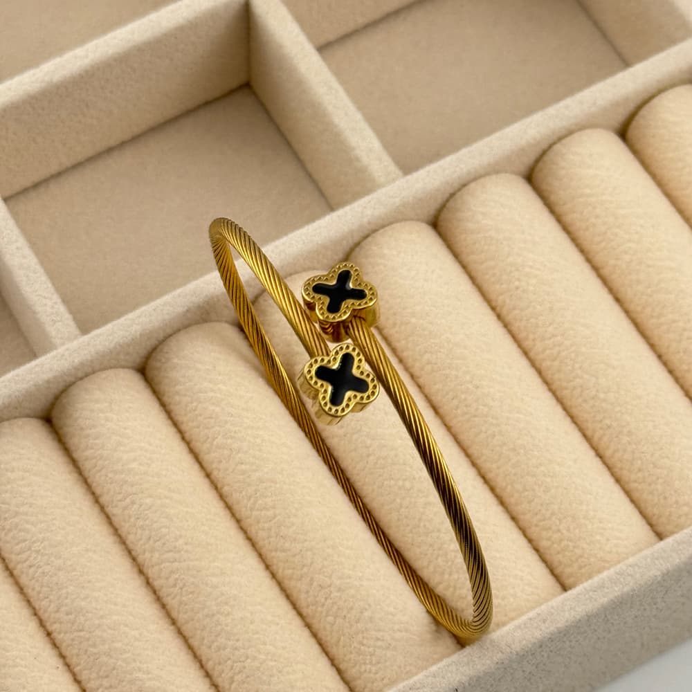 دستبند بنگل طرح ون کلیف (Van Cleef)