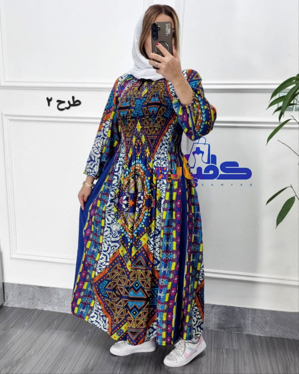 ساحلی ماکسی نخی درجه یک وارداتی هندی/کد2476 — تصویر ۴