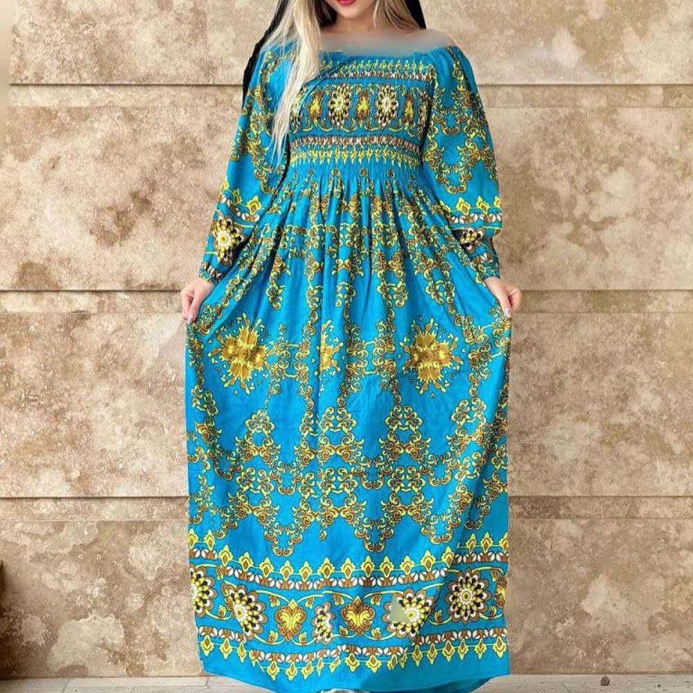 ساحلی ماکسی نخی زنانه وارداتی هندی/کد2473