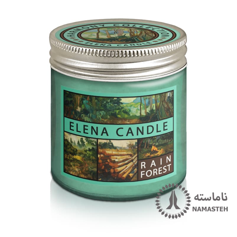 شمع معطر 150 گرمی هارمونی النا رایحه جنگل بارانی