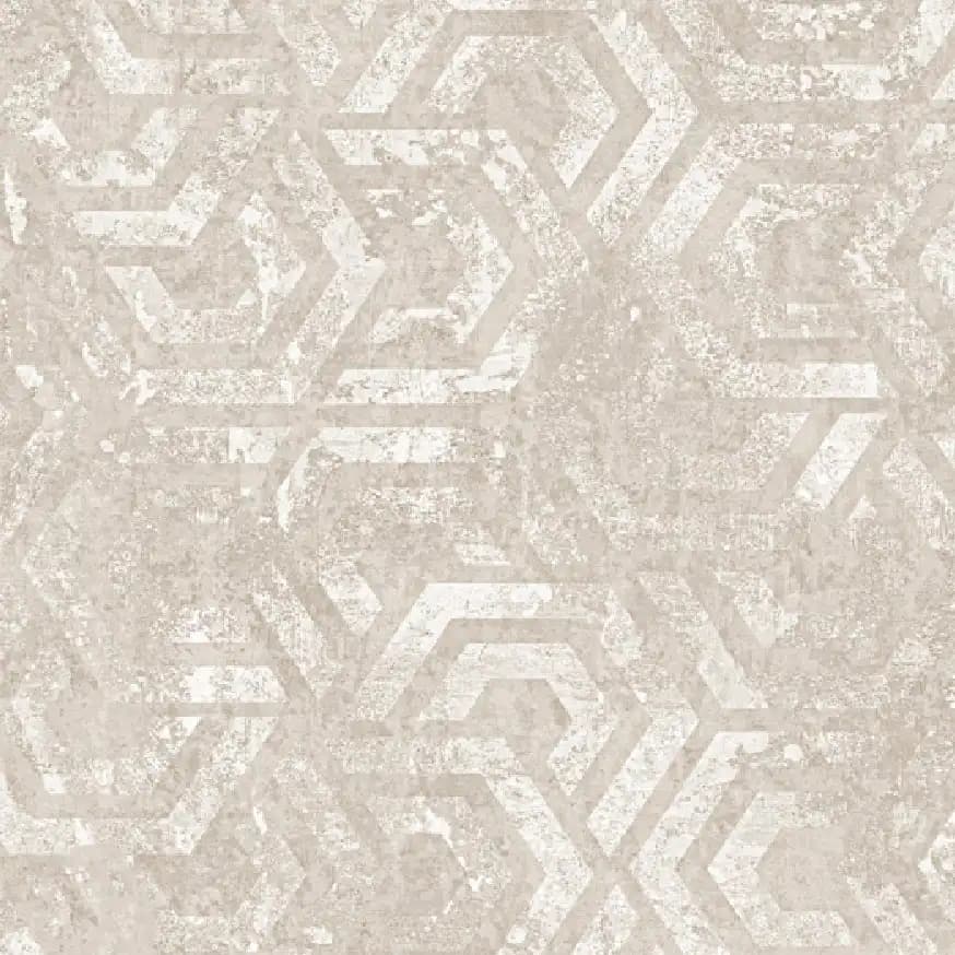 کاغذ دیواری طرح هندسی کرم NWS664