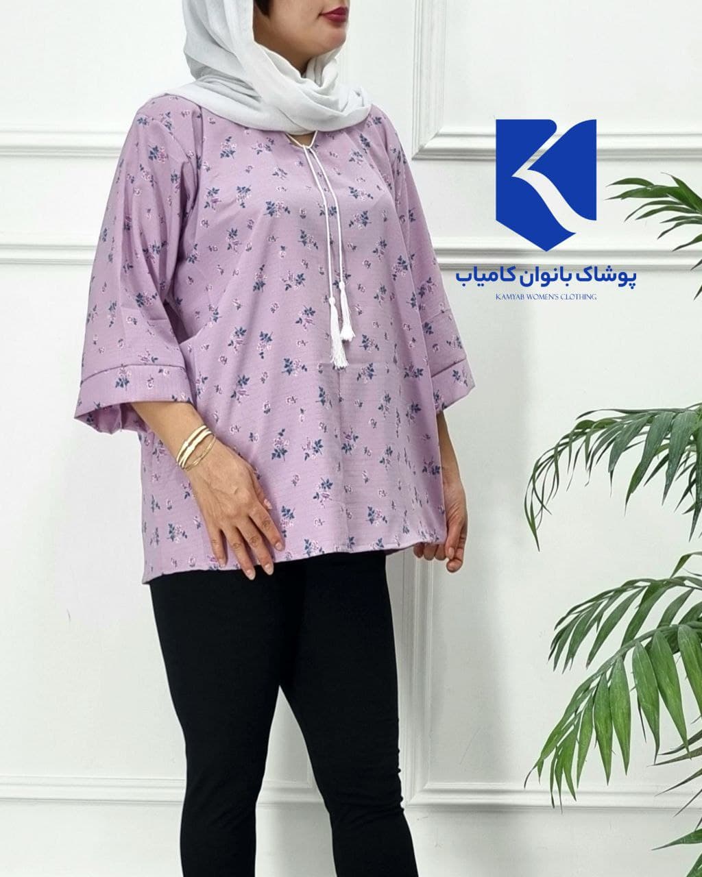 تونیک کرپ نخی زنانه خارجی /کد2432 — تصویر ۴