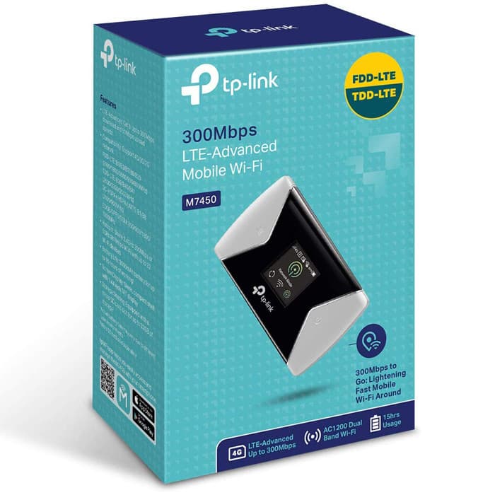 مودم 4G قابل حمل تیپیلینک مدل M7450 با پشتیبانی LTE-Advanced Cat6، اشتراکگذاری اینترنت برای 32 دستگاه، دو باند — تصویر ۸