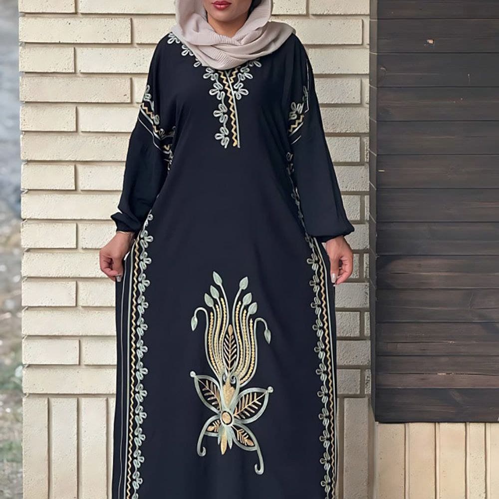 ماکسی ساحلی خارجی خامه دوزی /کد2406