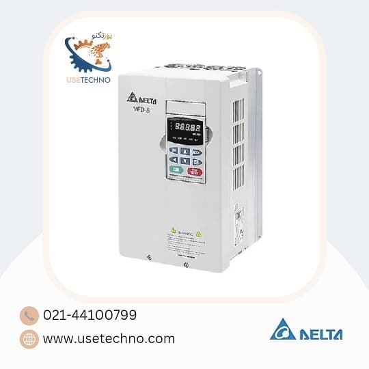 اینورتر دلتا سری B تکفاز 5.5 کیلووات با توان 7.5 اسب مدل VFD055B23A