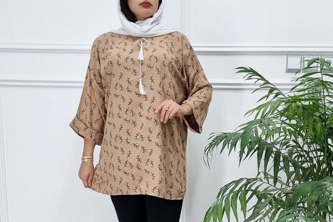 شومیزنخی طرحدار وارداتی قواره دار/کد2376