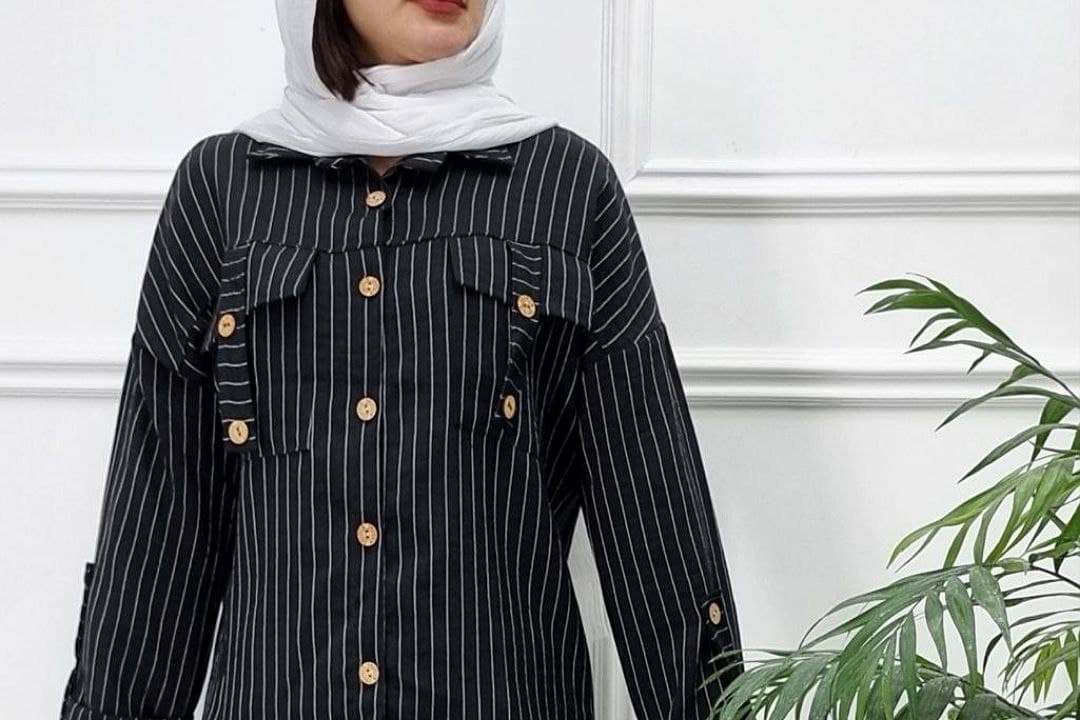 شومیزنخی راه راه دوجیب وارداتی/کد2372