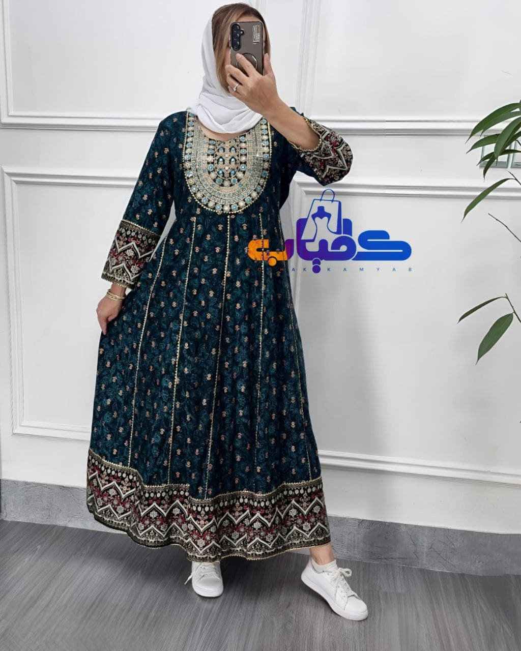 پبراهن ساحلی سوزندوزی کورتی وارداتی(اصلی)/کد2358 — تصویر ۳