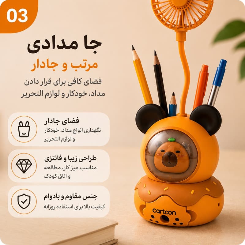 پنکه رومیزی مدل CARTOON — تصویر ۷