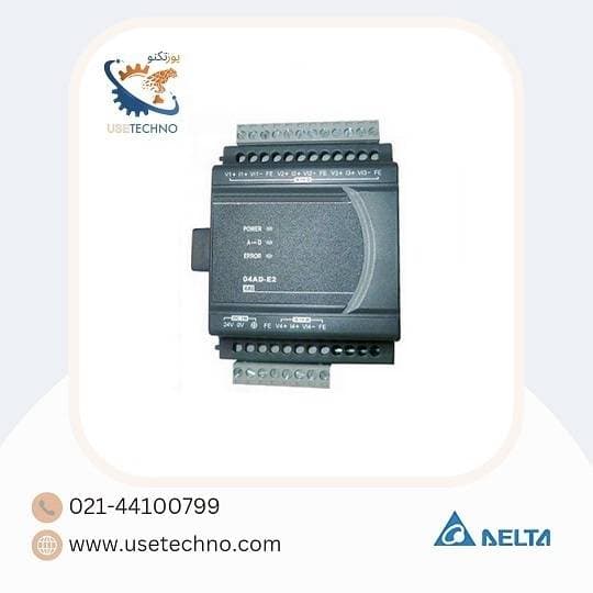 ماژول آنالوگ DVP04AD-E2 دلتا – کارت PLC I/O