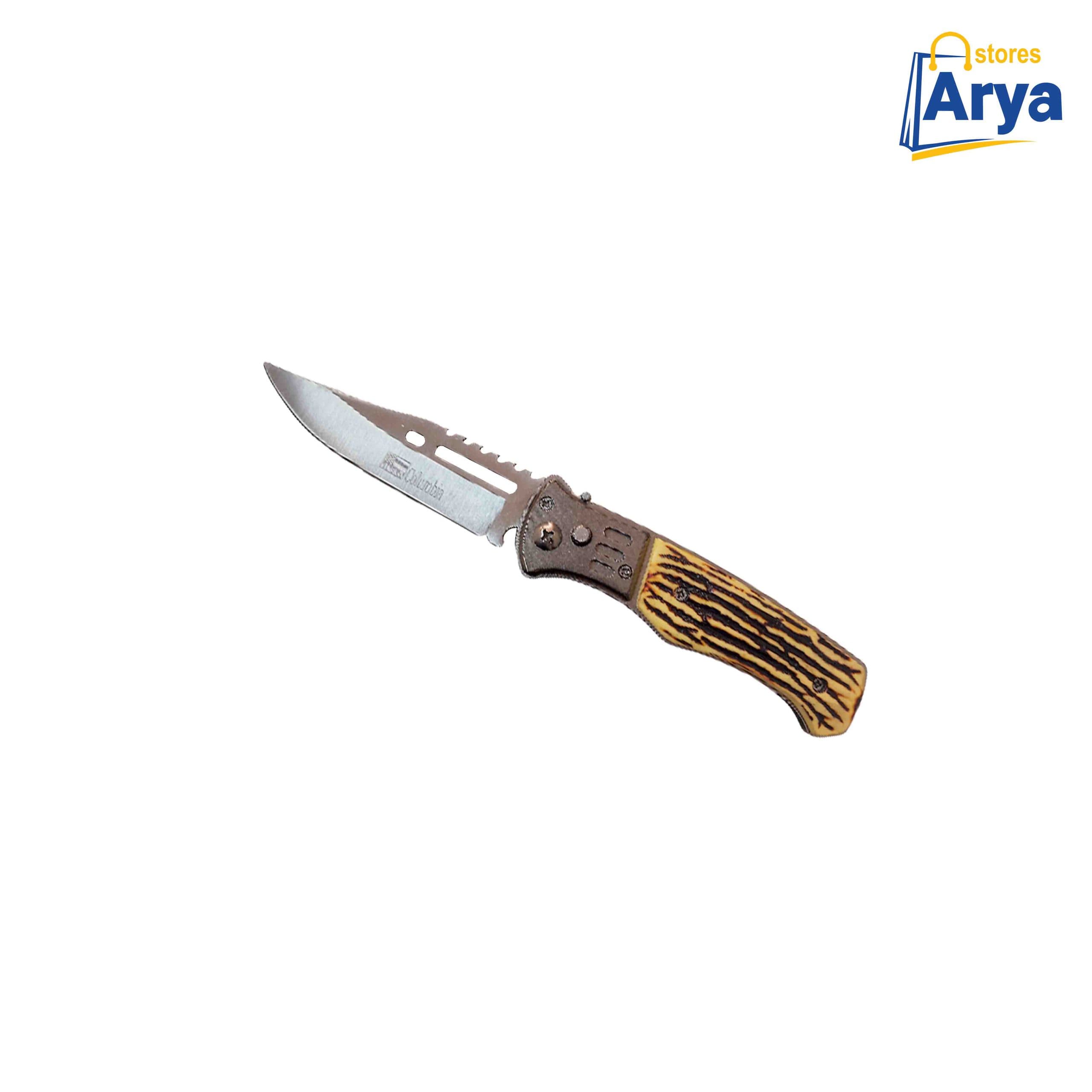 چاقوی جیبی کلمبیا طرح دسته استخوان سایز کوچک