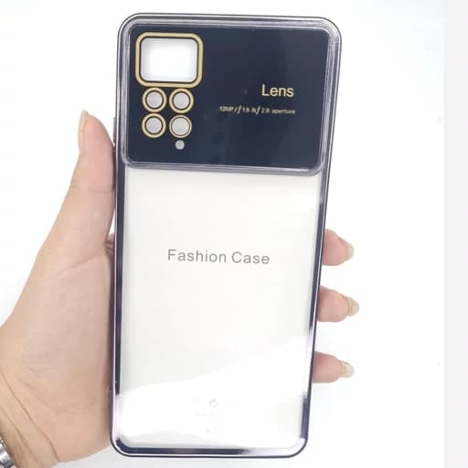 گارد گوشی شیائومی Note 12 pro شفاف محافظ لنز دور مشکی نوت12 پرو