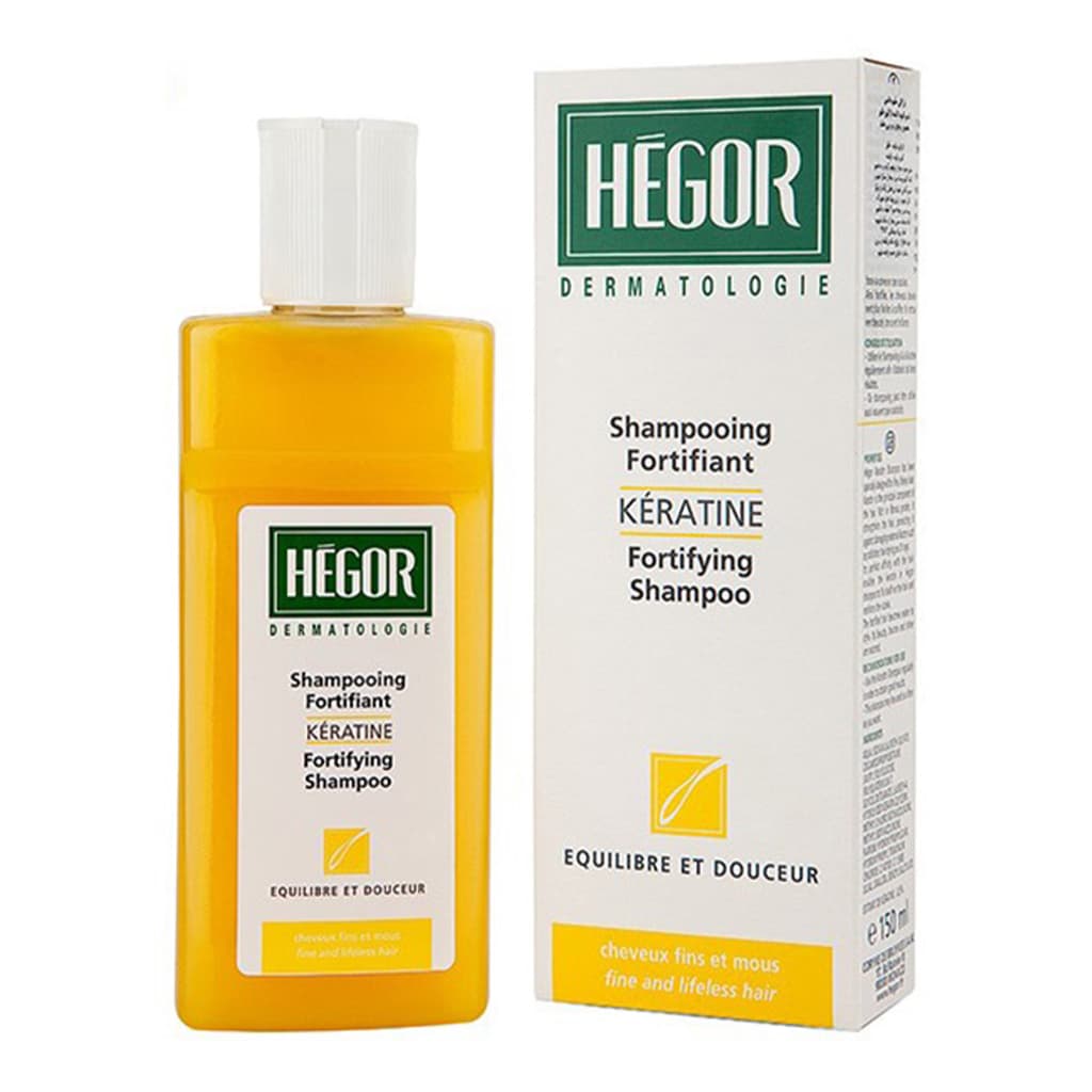 شامپو کراتین تقویت کننده موی نازک و شکننده 150 میلی لیتر هگور Hegor — تصویر ۲
