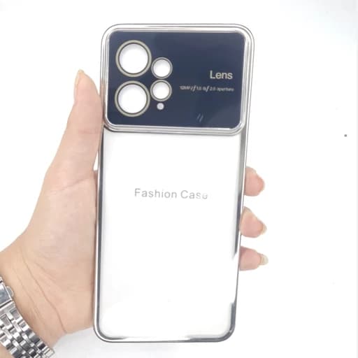 گارد گوشی شیائومی Note 12 4g شفاف محافظ لنز دور نقره ای نوت12 فورجی
