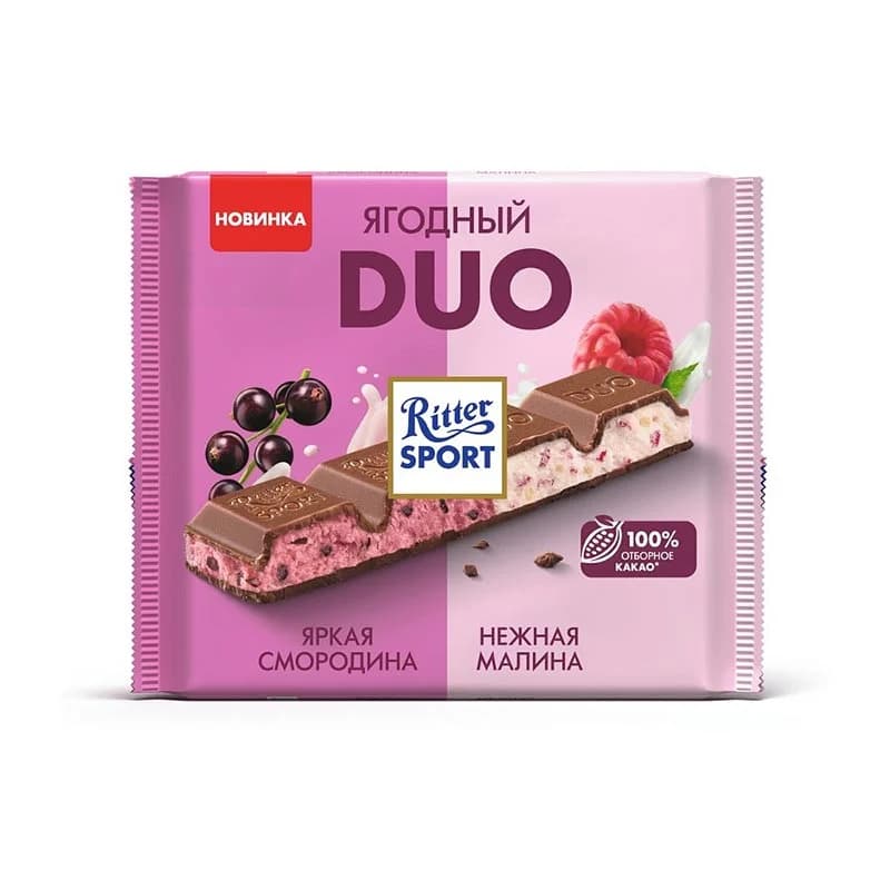 شکلات تخته‌ای میوه‌ای DUO ریتر اسپرت ۲۱۸ گرمی