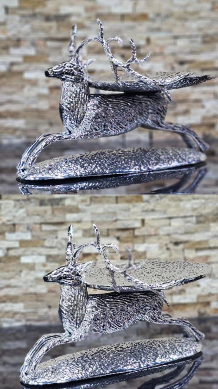 شیرینی خوری گوزن آلومینیومی سیلور