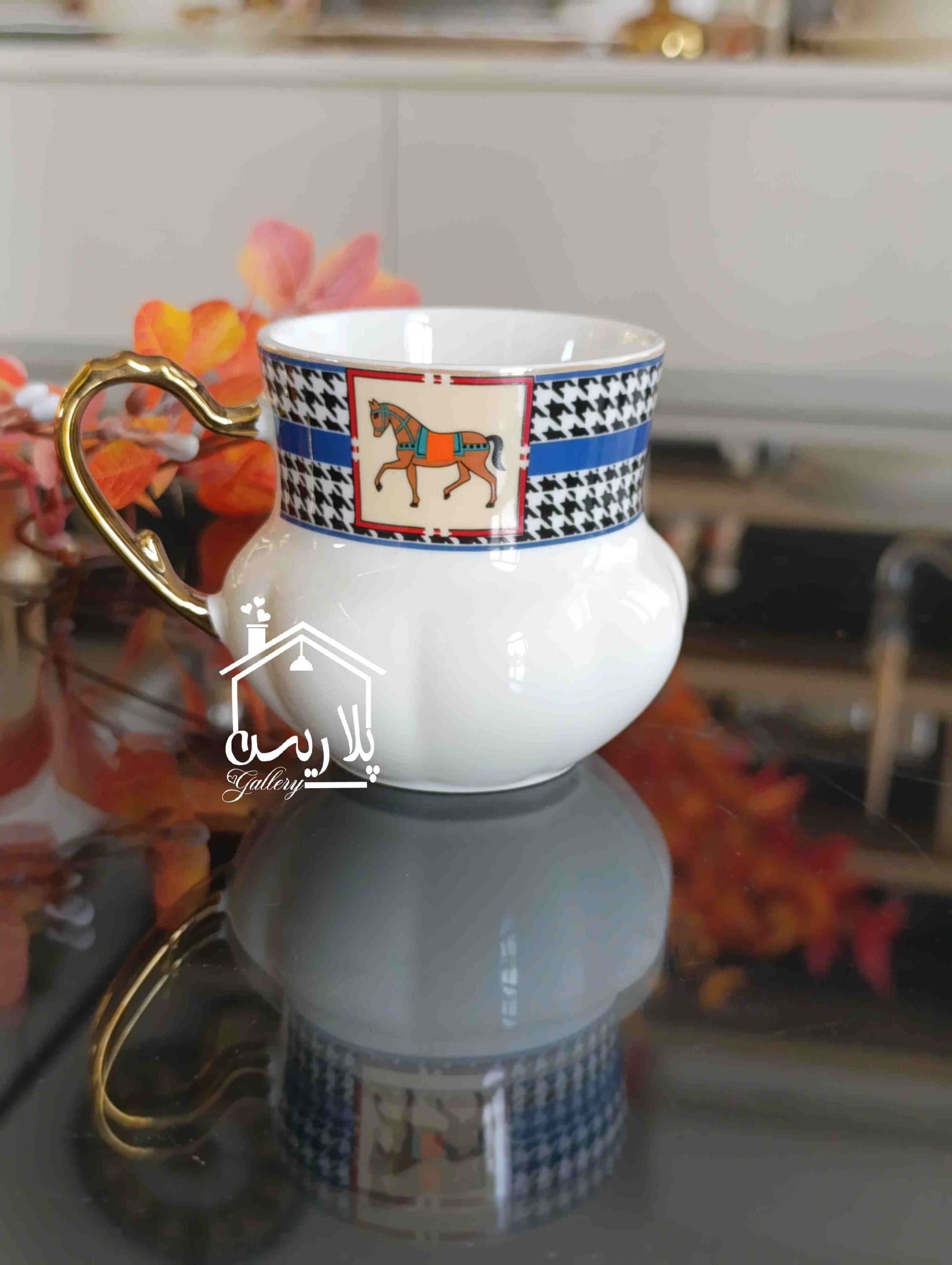 ماگ و لیوان پایه دار هرمس آبی برند arow ترک
