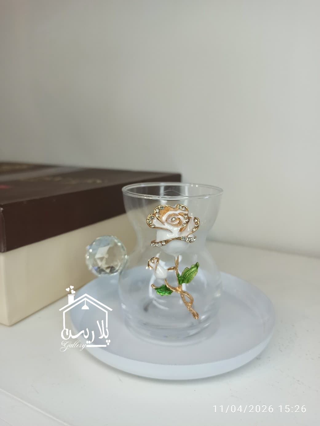 ست چایخوری برندBARON(بارون)با رز برجسته 90065 — تصویر ۲