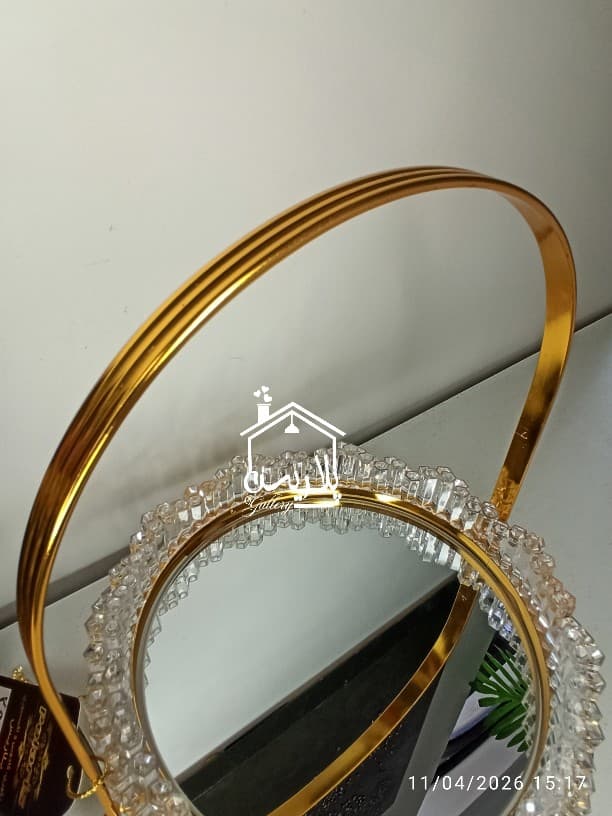 شیرینی خوری کریستال گرد برند ZENO 42376 — تصویر ۷