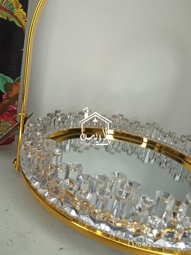 شیرینی خوری کریستال گرد برند ZENO 42376 — تصویر ۳