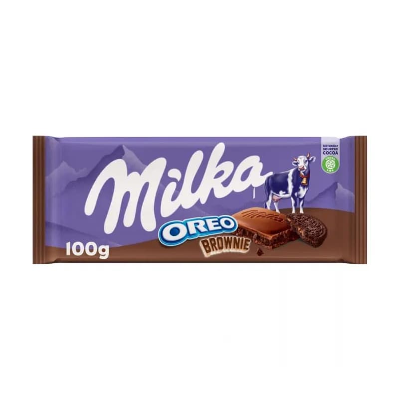شکلات تخته‌ای اورئو براونی میلکا ۱۰۰ گرمی — تصویر ۲