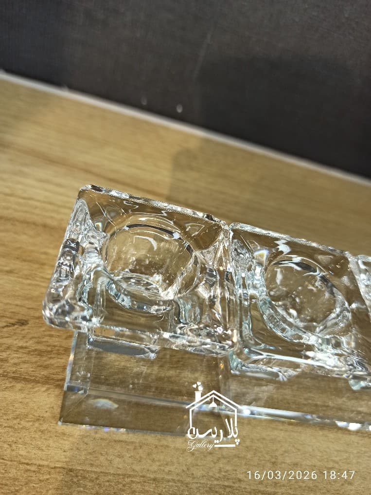 شمعدان/جاشمعی خطی کریستال 9 شعله 12246 — تصویر ۵