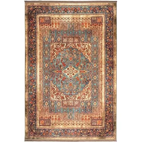 فرش هلنا 25NH0010 خاکی معادل 77 رج دستبافت — تصویر ۴
