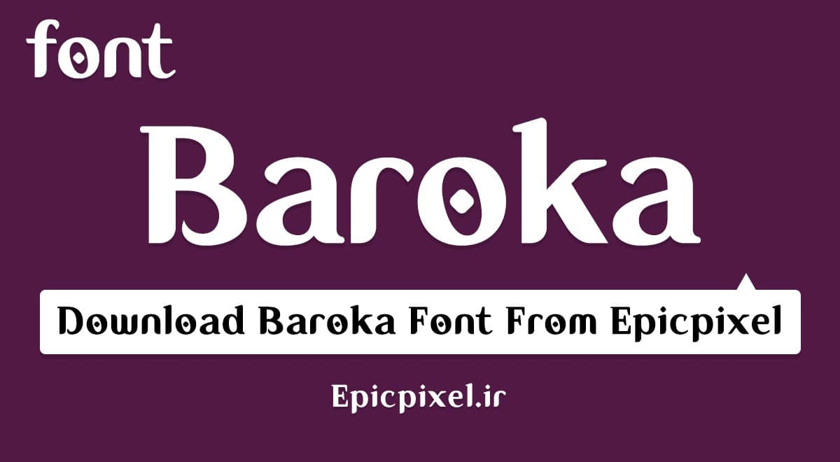 فونت Baroka انگلیسی