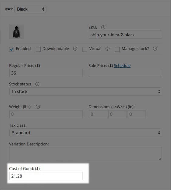 افزونه WooCommerce Cost of Goods محاسبه سود وزیان ووکامرس 2.13.1 — تصویر ۷