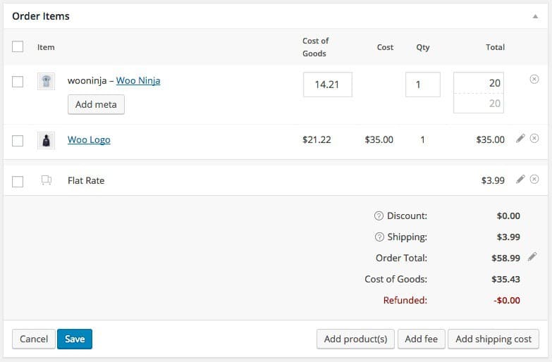افزونه WooCommerce Cost of Goods محاسبه سود وزیان ووکامرس 2.13.1 — تصویر ۸