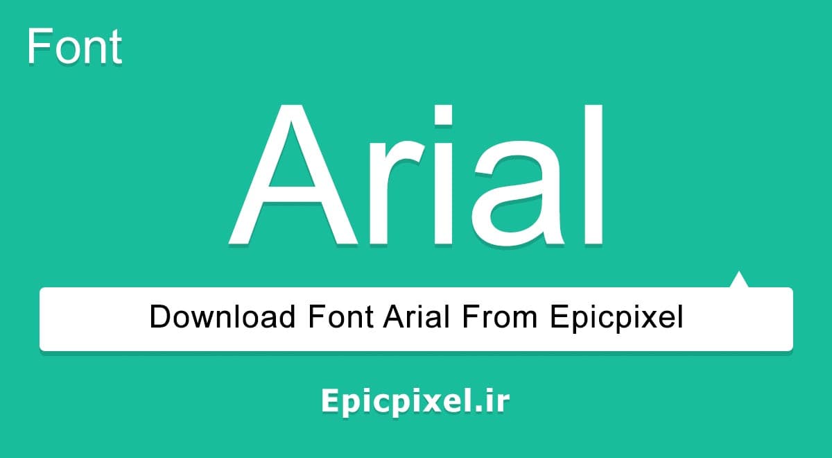 11+90 فونت Arial انگلیسی