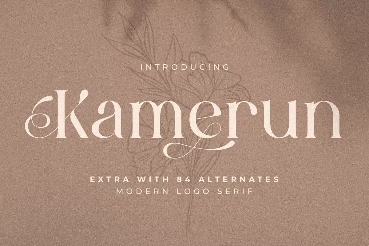 فونت Kamerun انگلیسی — تصویر ۹