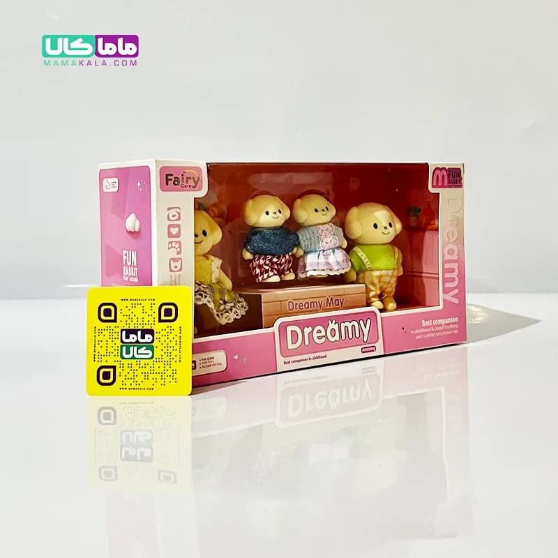 ست فیگور 4 عددی خانواده سگ ها مدل بریتیش برند Dreamy — تصویر ۲