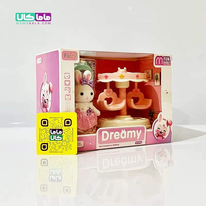 اسباب بازی ست خرگوش با وسایل تاب بازی برند Dreamy