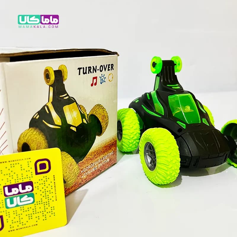 اسباب بازی ماشین دیوانه سبز مدل موزیکال چراغدار — تصویر ۴