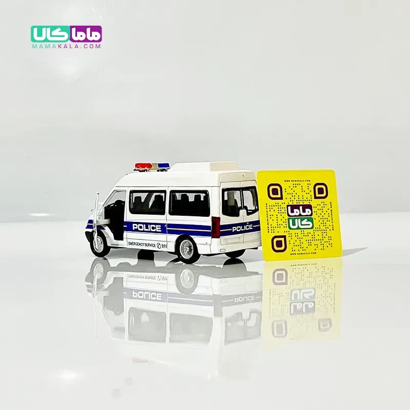 اسباب بازی ماشین پلیس با چراغ آژیر 12 سانتیمتر (کد 102) — تصویر ۳