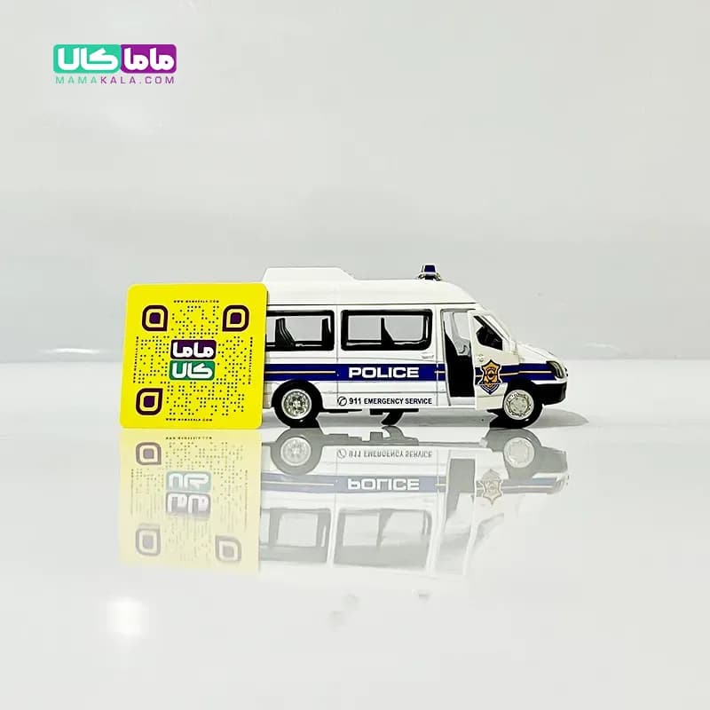 اسباب بازی ماشین پلیس با چراغ آژیر 12 سانتیمتر (کد 102) — تصویر ۵
