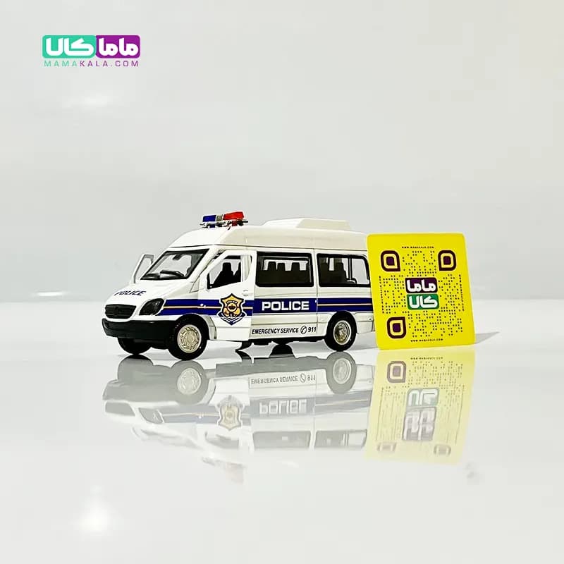 اسباب بازی ماشین پلیس با چراغ آژیر 12 سانتیمتر (کد 102)