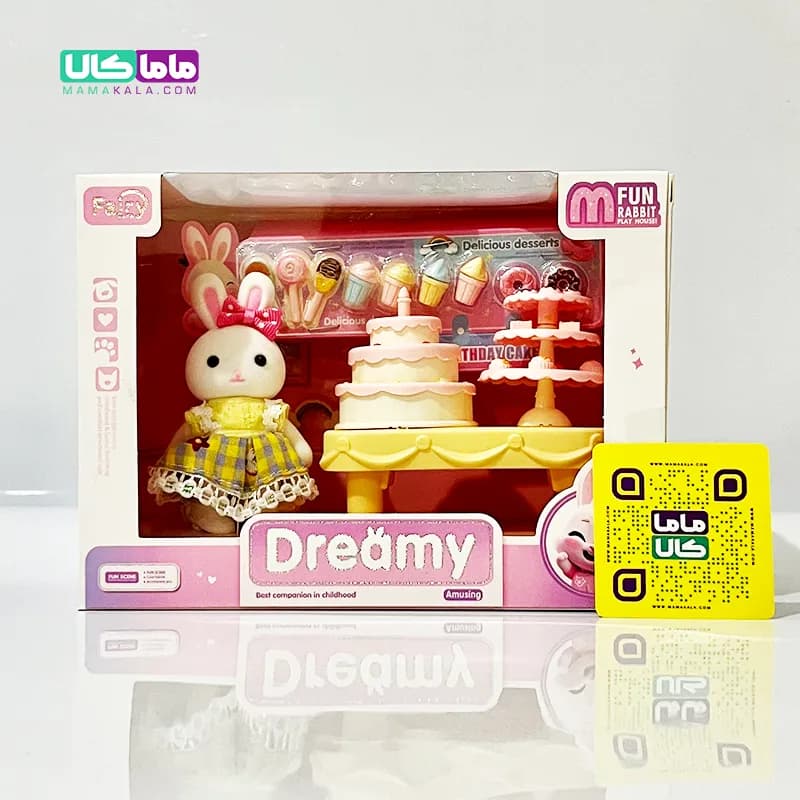 اسباب بازی ست خرگوش با وسایل شیرینی و دسر برند Dreamy