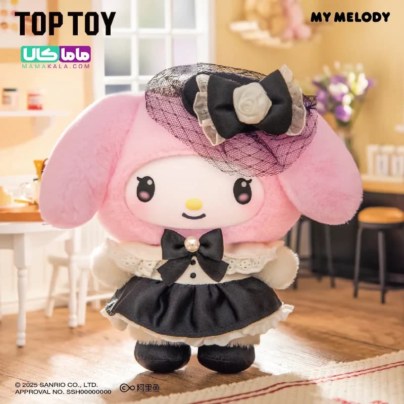 عروسک کرومی (سانریو) بلایندباکس مدل 🖤 Sanrio Sisters Outfit برند تاپ‌توی — تصویر ۸