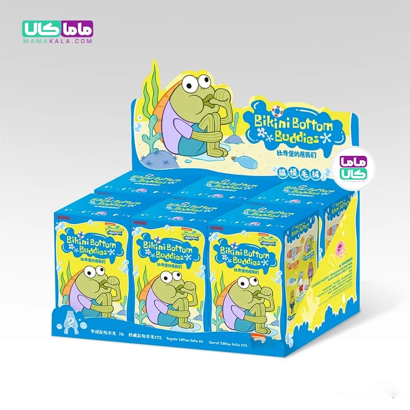 عروسک بیکینی باتم باب اسفنجی بلایندباکس مدل 🪸 Bikini Bottom Buddies برند پاپ‌مارت — تصویر ۳