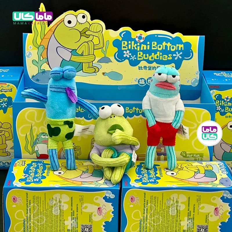 عروسک بیکینی باتم باب اسفنجی بلایندباکس مدل 🪸 Bikini Bottom Buddies برند پاپ‌مارت — تصویر ۴