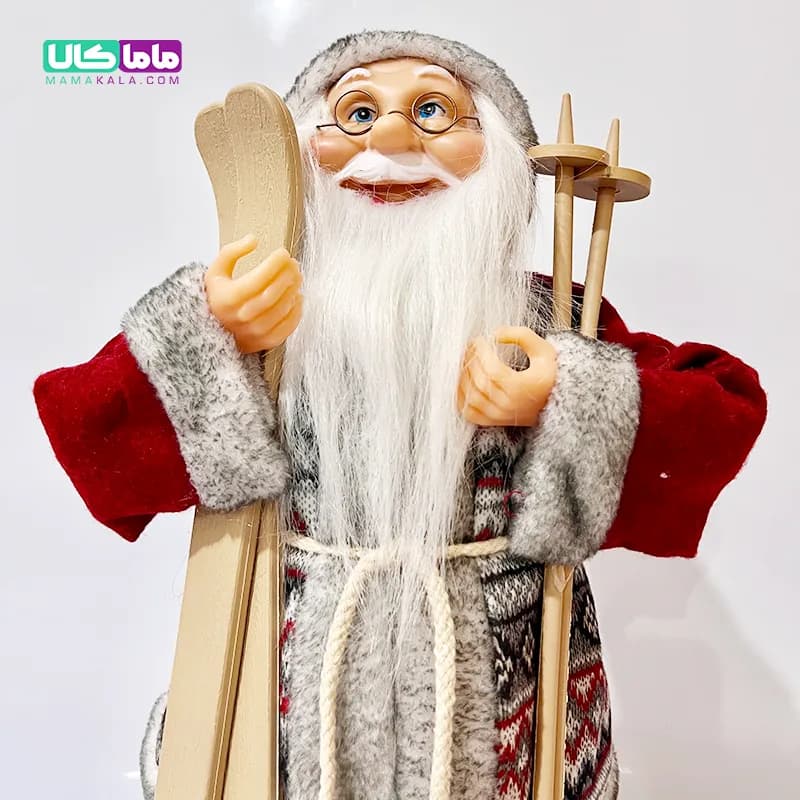 عروسک بابانوئل کریسمس مدل 208 وارداتی اصل 50 سانتیمتر — تصویر ۳
