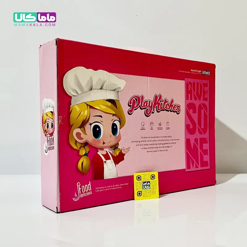 اسباب بازی وسایل آشپزخانه موزیکال چراغدار مدل Play Kitchen — تصویر ۳