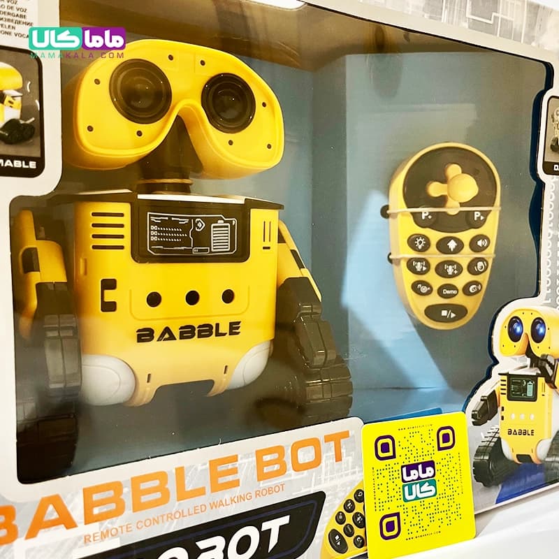 اسباب بازی ربات وال ای Wall-E کنترلی و شارژی برند بابل‌بات — تصویر ۴
