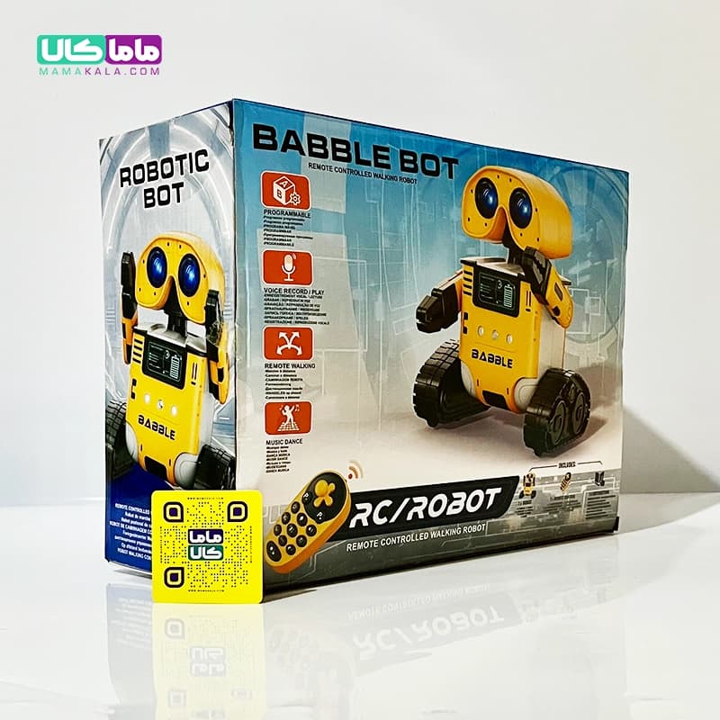 اسباب بازی ربات وال ای Wall-E کنترلی و شارژی برند بابل‌بات — تصویر ۳
