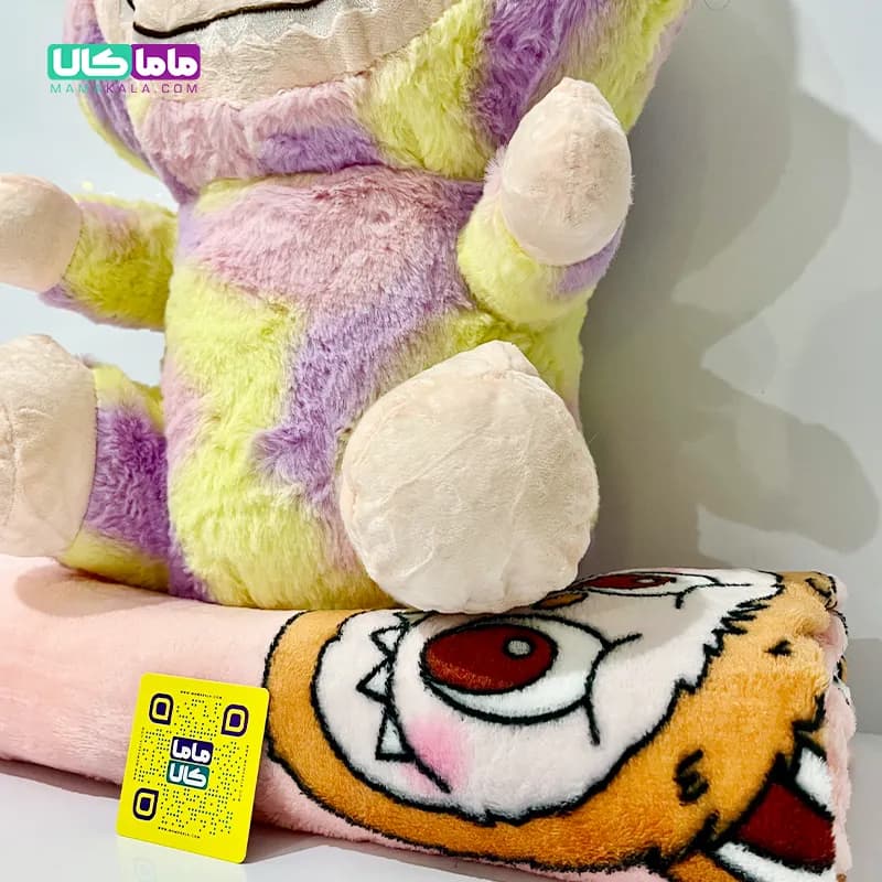 عروسک لبوبو پتودار رنگینکمانی 50 سانتیمتر — تصویر ۵
