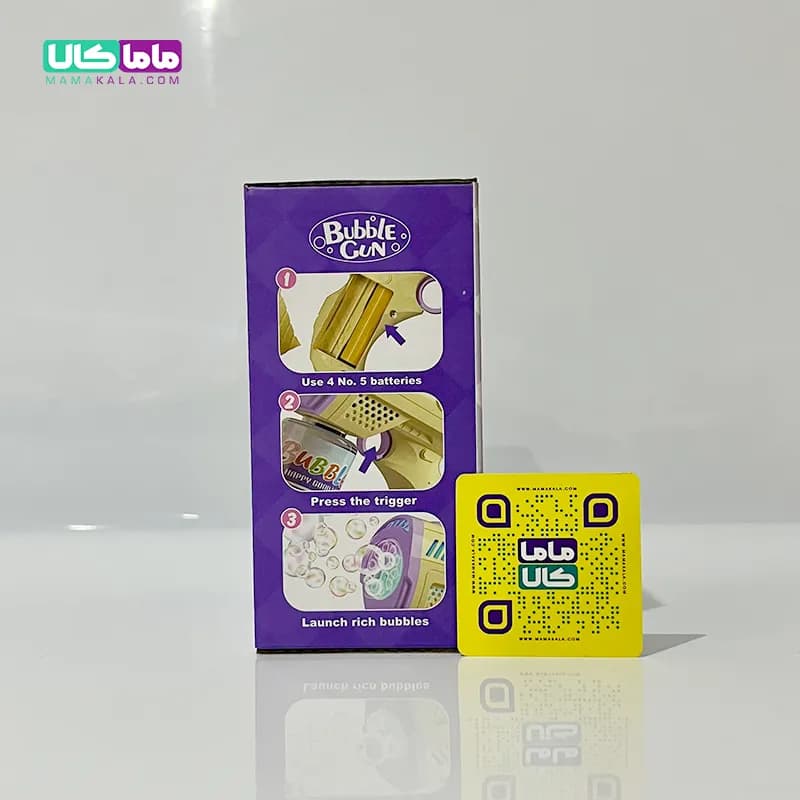اسباب بازی تفنگ حباب‌ساز چراغدار مدل کاپی بارا بابل گان — تصویر ۵