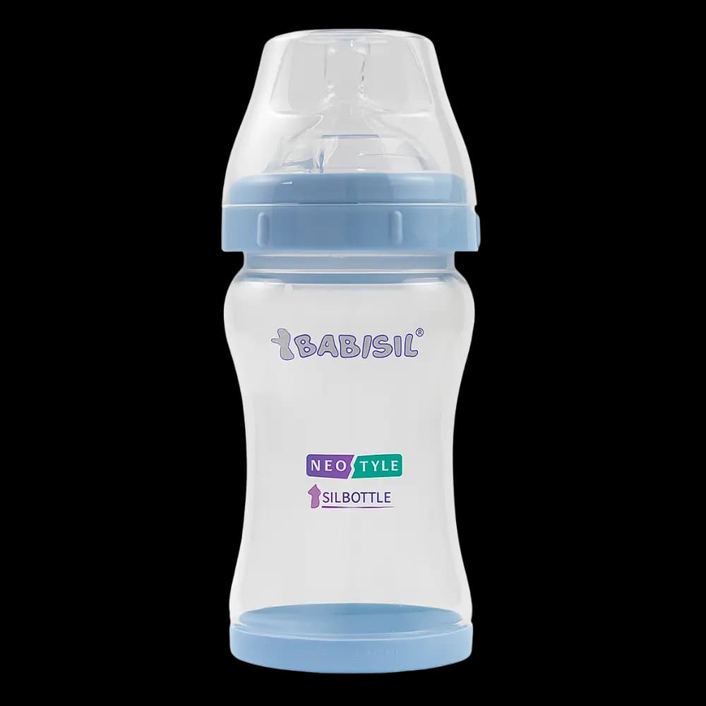 شیشه شیر طلقی 220 میل babysil — تصویر ۲