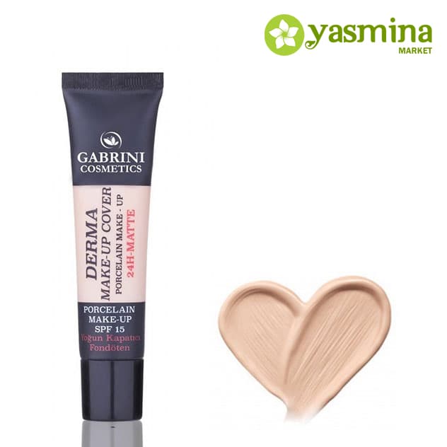 کرم پودر مات گابرینی سری Derma شماره 101 رنگ روشن 40 میلی لیتر — تصویر ۲